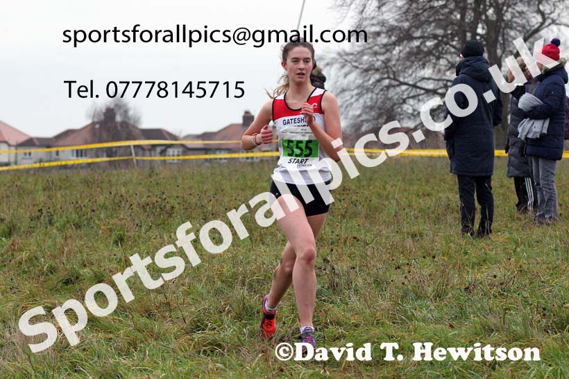 Womens under-17s and under-20s, 2021 North Eastern Cross Country Championships, Sedgefield. Photo: David T. Hewitson/Sports for All Pics